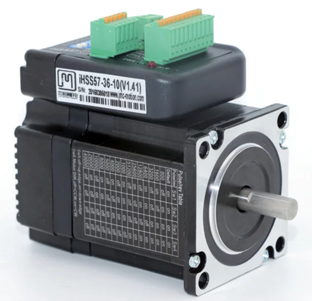 NEMA 23 1N.m 142ozf.in интегрированный замкнутый контур шаговый двигатель 36VDC JMC iHSS57-36-10 |