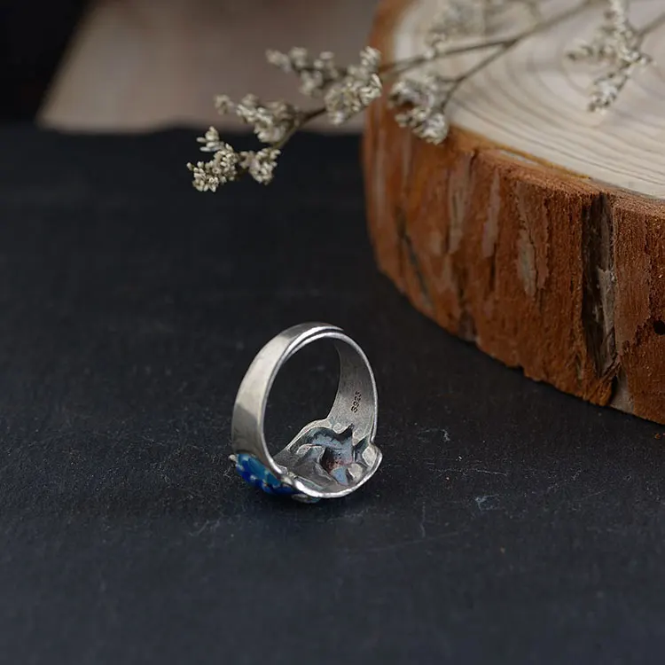 FNJ 925 фигурка из серебра кольцо шаолан Новая мода S925 серебро кольца для женщин ювелирные изделия Регулируемый Размер 6