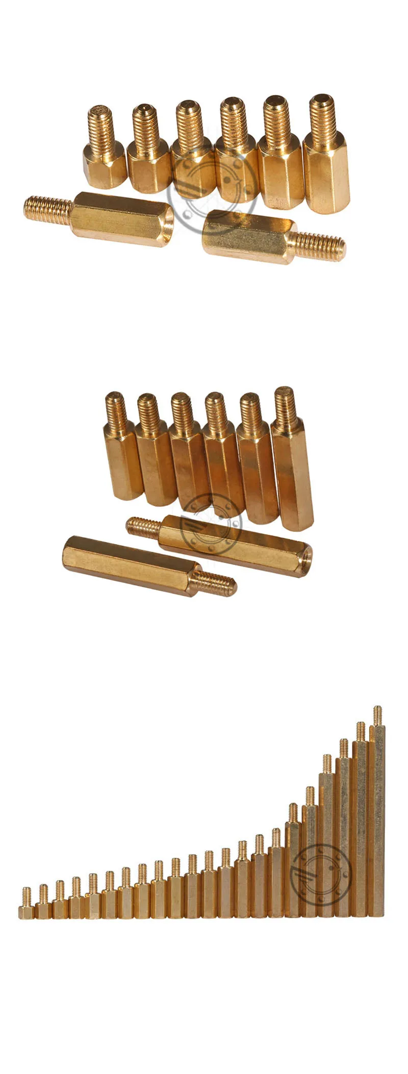 M4 мужской M 25 30 35, 40 45 50 55 60 мм x M4+ 6 мм Женский контейнер с раздельными отсеками для латунных изделий Медь шестиугольный шип Spacer полые штыри