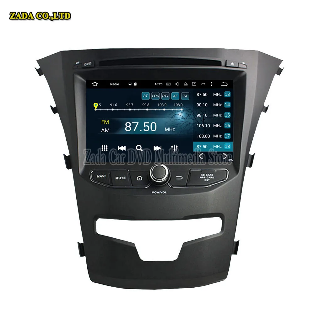 NaviTopia 7inch 4GB+64GB Octa Core Android 8.0 Car Radio GPS For SsangYong Korando 2014 with Mirror Link/Bluetooth/wifi | Автомобили и
