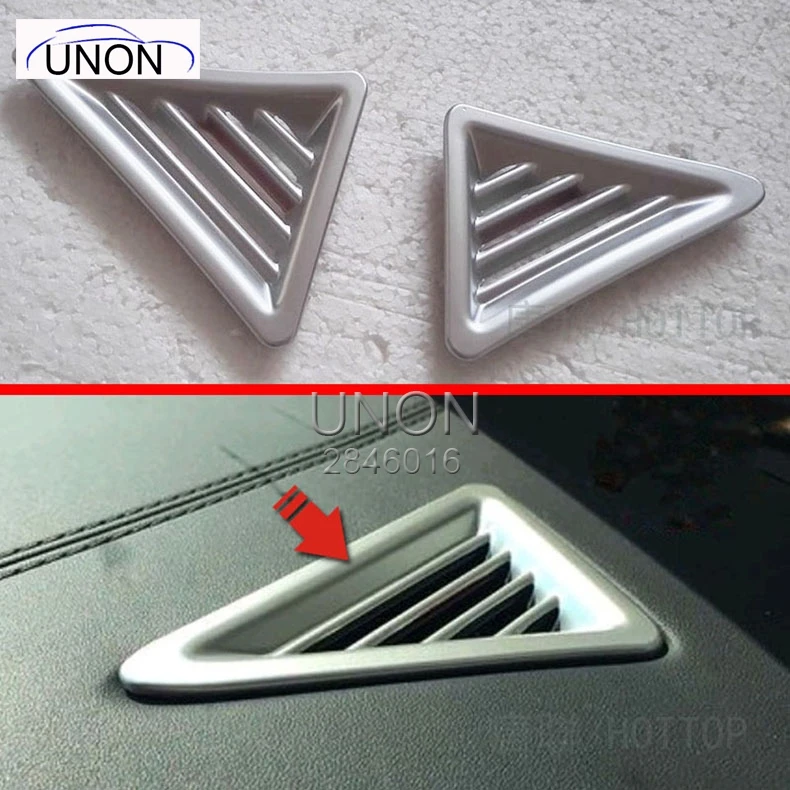 

Подходит для Toyota Alphard Vellfire 2015 2016 2017 Abs, Хромированная передняя консоль, воздуховод кондиционера 2 шт./компл.