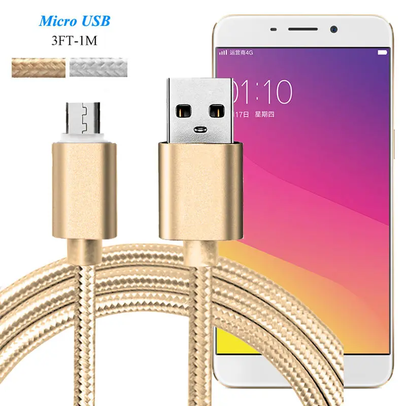 3FT Micro USB кабель для синхронизации и быстрого зарядного устройства OPPO R9 R7 Plus U3 N1 R7s N3