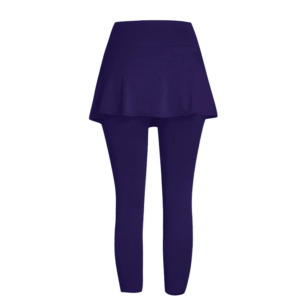 Pantalones Cargo Para Mujer, женская повседневная юбка, леггинсы, брюки для тенниса, спорта, фитнеса, укороченные кюлоты, брюки-кюлоты