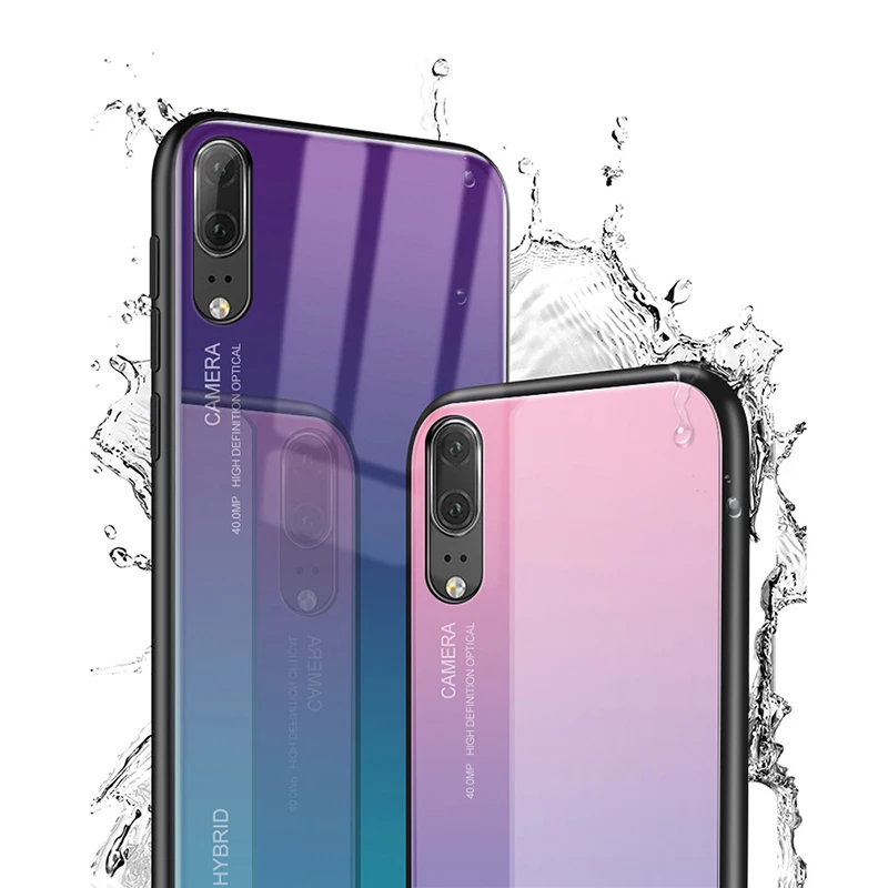 2019 Newest Gradient Tempered Glass phone case For xiaomi mix 2s 6 mi 8 se Cover shell 5X 6X max 2 3 Shell Coque |