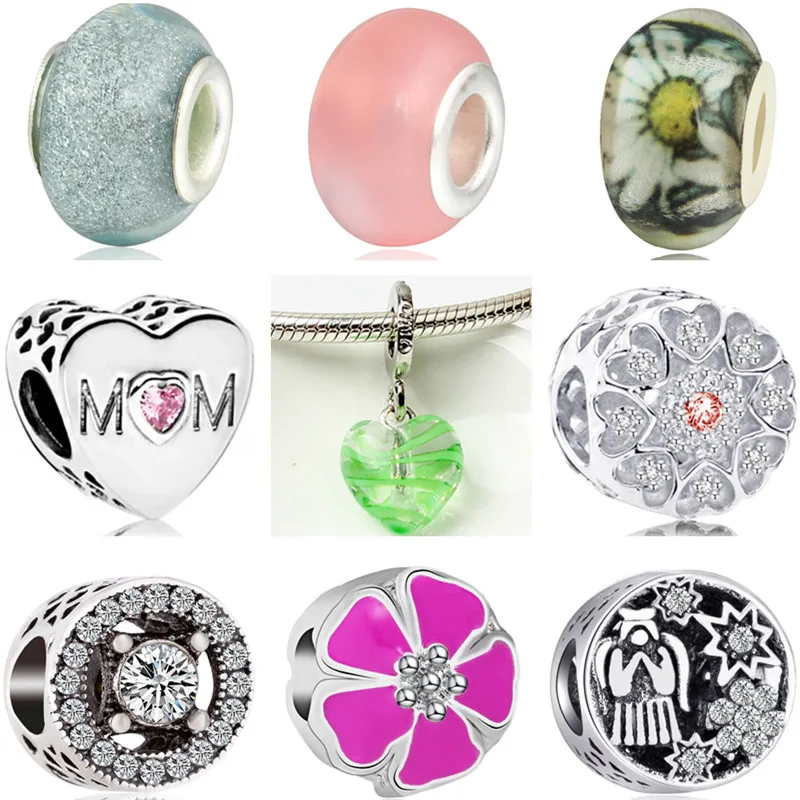 Винтажные полые сердца часы лошадь карта Микки Сплав Бусины Подходят