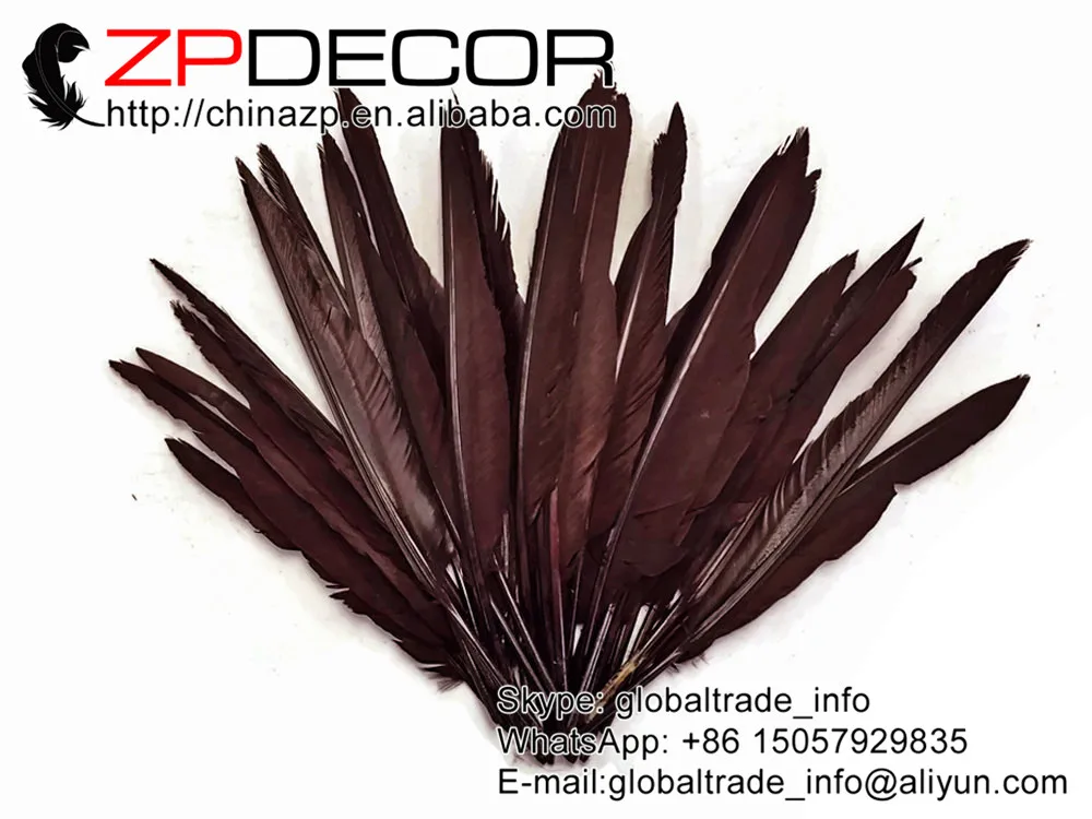 ZPDECOR 50 шт./лот 25 30 см (10 12 дюймов) ручной выбор коричневый окрашенный оптовый