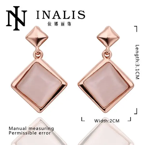 E454 Wholesale!Nickle Free Antiallergic18K Real Gold PlatedEarrings For WomenNew Fashion Jewelry Shipping | Украшения и