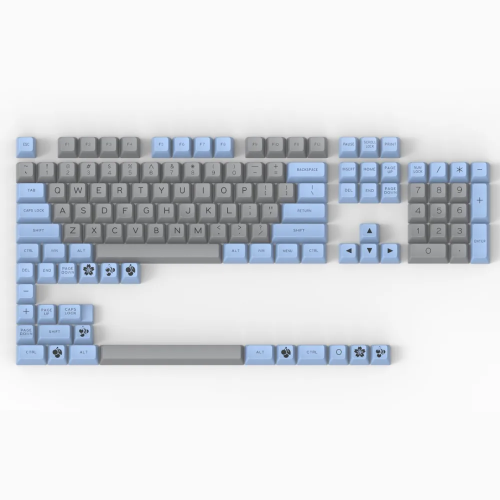 MAXKEY sa doubleshot abs механические клавиатуры колпачки 127 клавиш
