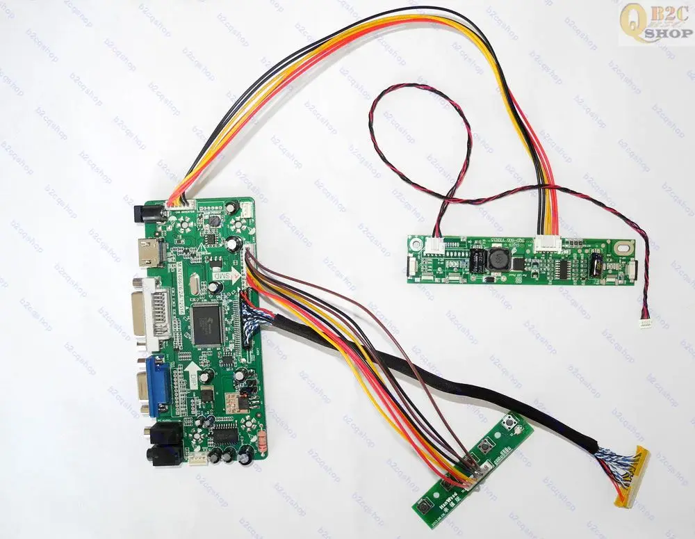 (HDMI + DVI VGA) ЖК-драйвер экрана плата контроллера комплект монитор конвертер для