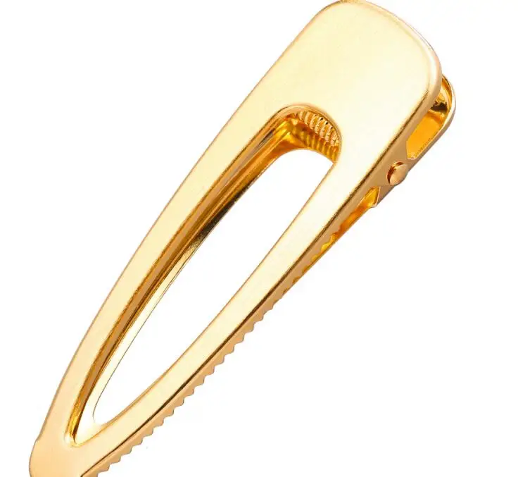 E gold Timlee H026 оригинальность простая Геометрическая Имитация Жемчуга улыбка Сплав заколки для волос торговля аксессуарами для волос - Окраска металла: E gold