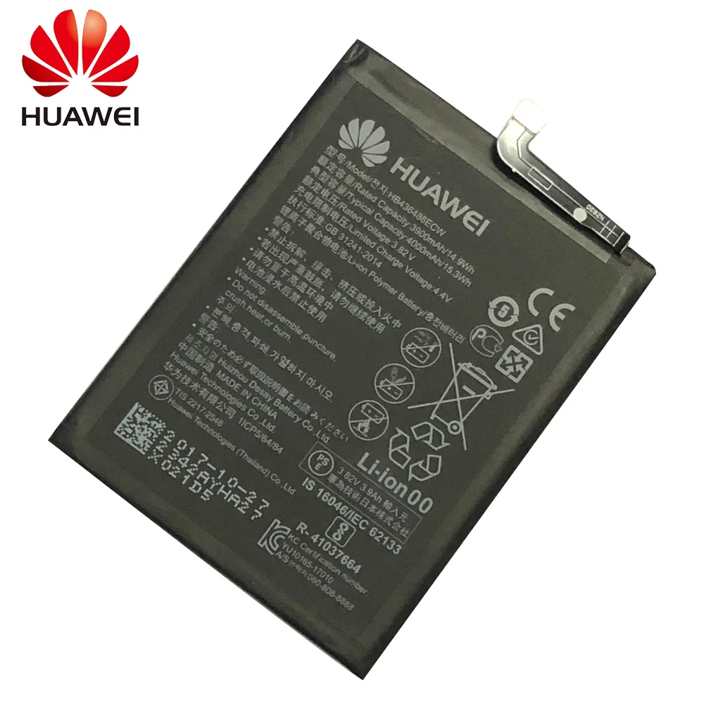 Huawei сменный аккумулятор для телефона HB436486ECW для huawei mate 10/mate 10 Pro/P20 Pro батареи для телефона 3900 мАч