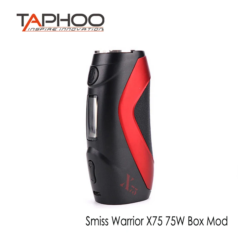 TAphoo оригинальная Инновационная электронная сигарета Vape Mods Smiss Warrior X75 75 Вт коробка