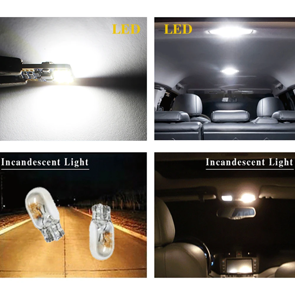 2X T10 Canbus Led W5W 3030 8SMD светодиоды Автомобильный свет боковые клиновидные лампы лампа