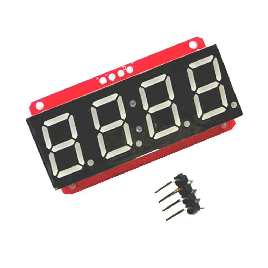 4 Digit 7-Segment 0.56' LED Display Tube Decimal 7 Segments HT16K33 I2C Clock Double Dots Module For Arduino