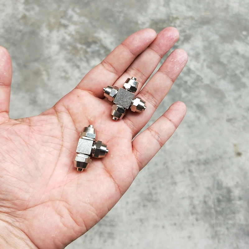 Аквариумные СО2 устойчивые простые разветвители металлические 3 полосные 4way с