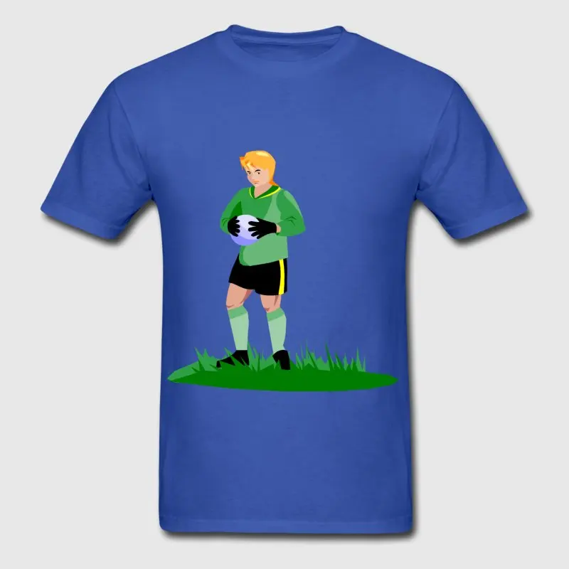 Новый стиль футболка для Для мужчин круглый вырез горловины Soccering футболки