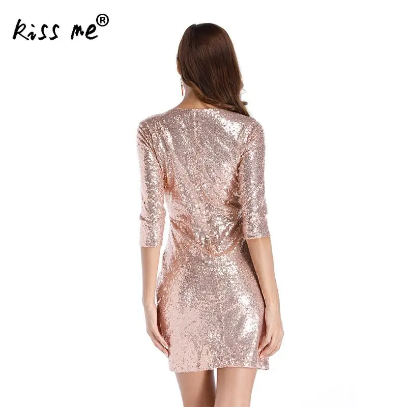 Глубокий V шеи сексуальное платье женщина bling Платья Vestidos женский 2018 мода новый