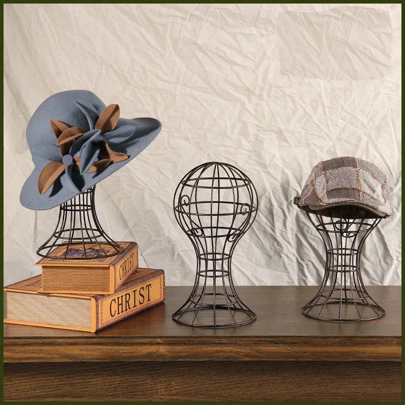 Высококачественный винтажный абстрактный металлический манекен голова