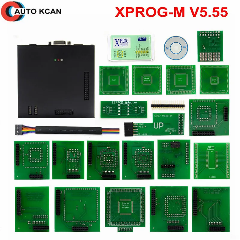 XPROG 5 55 черный металлический ящик ECU Авто чип Тюнинг M V5.55 М лучше чем Xprog 0