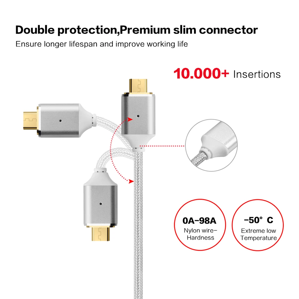 ZRSE Магнитный кабель нейлоновый Магнит Micro USB для зарядки данных быстрой samsung Xiaomi
