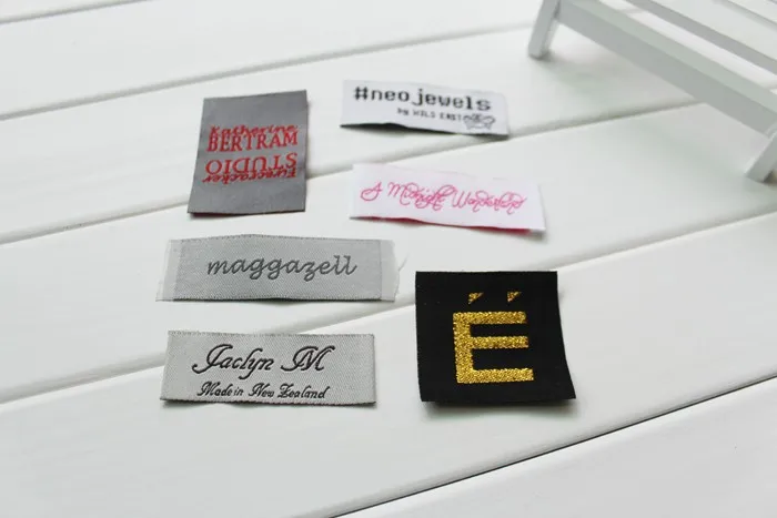 cut and folded custom sew in Clothing labels private brand for clothing 1000pcs lot | Garment Labels