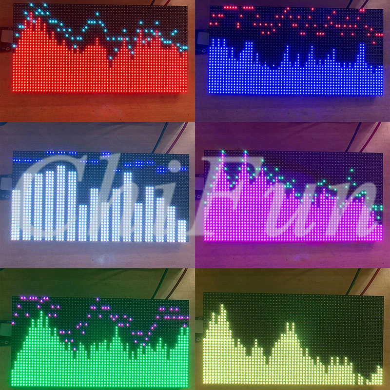 Полноцветный RGB дисплей музыкального спектра AS3264 с 2048 светодиодный ными