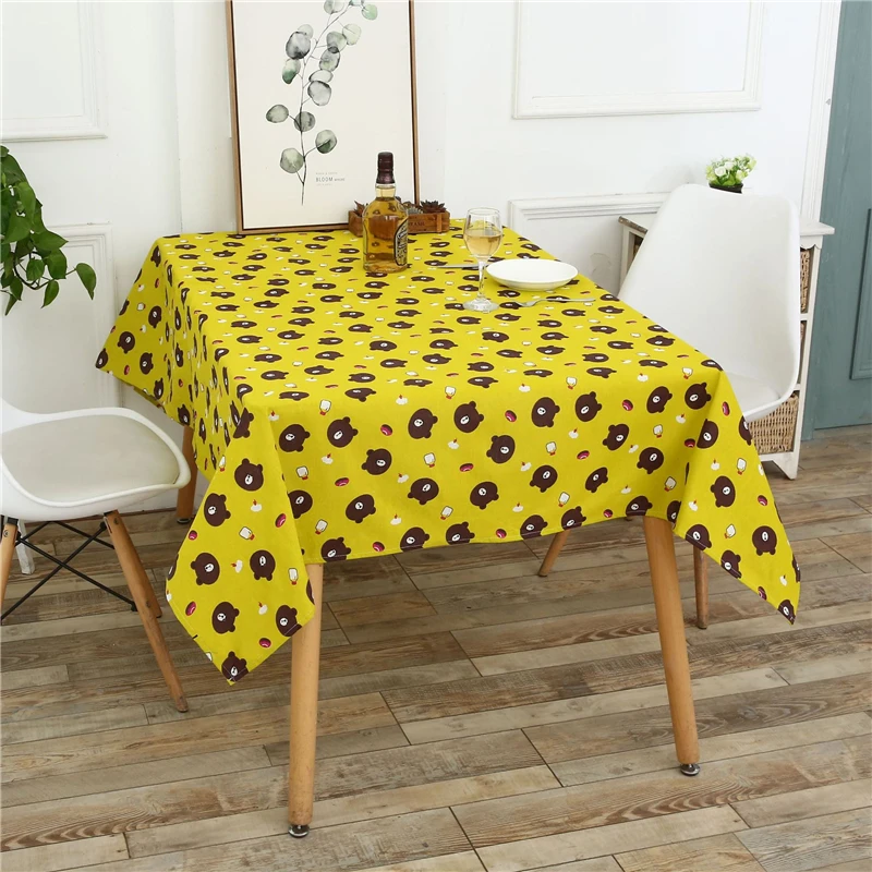Oilcloth on The скатерть для кухонного стола хлопковая льняная детская обеденного