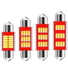 100 шт. гирлянда 31 мм 36 мм 39 мм 41 мм C5W 12 SMD 4014 светодиодный ная автомобильная карта крыша лампа для чтения Автомобильный интерьер купольная лампа номерного знака