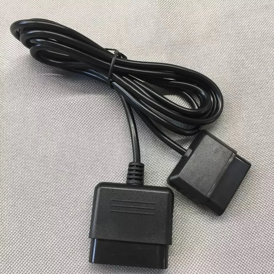 BUKIM черный Высококачественный 1 8 м выдвижной кабель для PS1 PS2 контроллер игровой