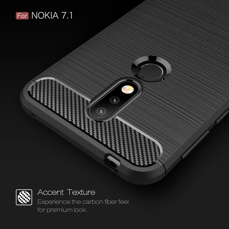 Корпус из углеродного волокна для Nokia 2 3 4 6 5 7 Чехол на мобильный телефон 1 8 плюс X71