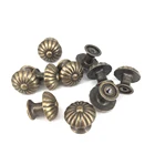 10 шт. 18*17 мм винтажный маленький чехол шкаф ящик выдвижная ручка купольная ручка шкатулка для ювелирных изделий Мини декоративные ручки