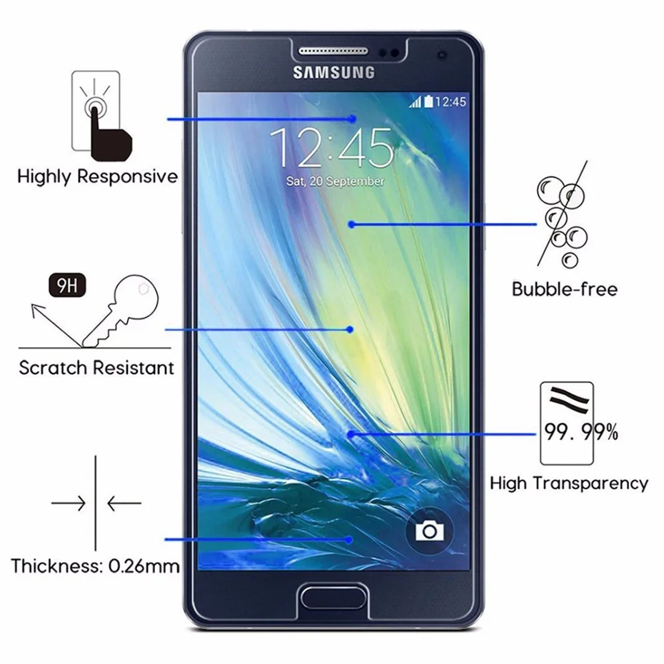 Screen Protector For Samsung Galaxy j7 2017 Tempered Glass 9H Scratch Proof Protective j5 pro j2 Prime j3 2016 j510 | Мобильные