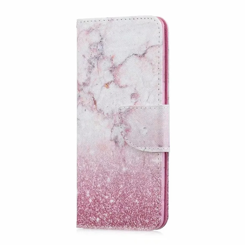 Style 9 Крутой кожаный чехол-бумажник с откидной крышкой для huawei Y5 Y6 Pro Y7 Y6 Y5 Prime Y7 Y6 задняя крышка чехол для телефона с изображением кошачьих листьев и мрамора - Цвет: Style 9