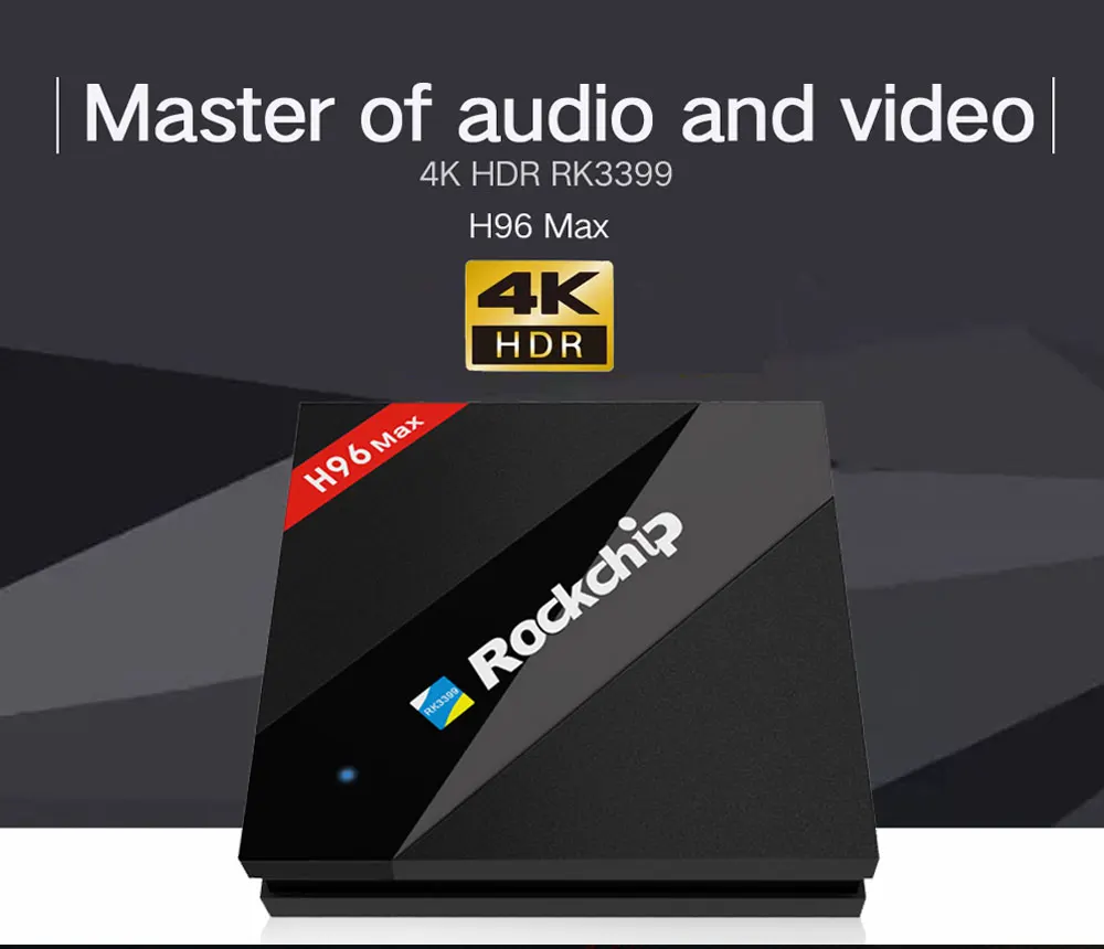 H96 max 4 ГБ 32 ГБ RK3399 Интеллектуальный Android tv Box 7,1 двойной WiFi BT4.1 H.265 4 k USB3.0 медиаплеер PK H96 Pro медиаплеер