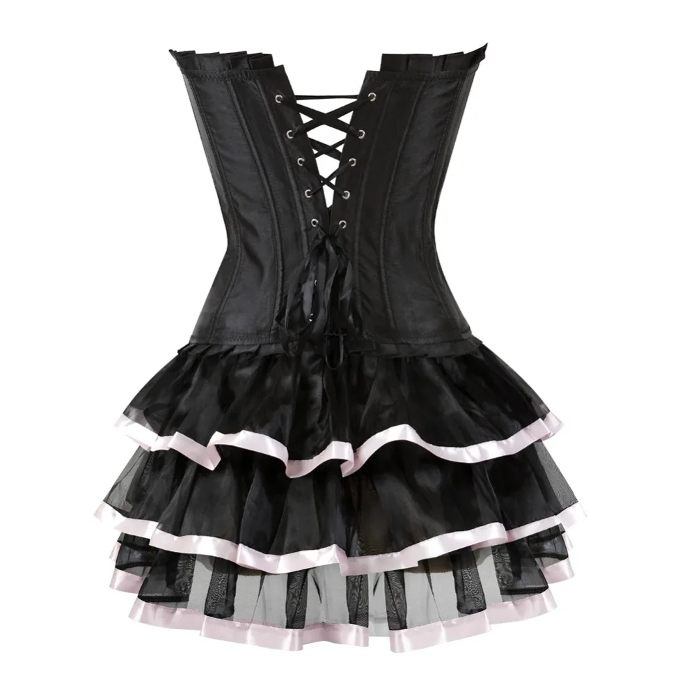 

bustier corset dress for women lingerie adjustable overbust corsets Tutu Skirt sexy lace up fashion bridal halloween plus size
