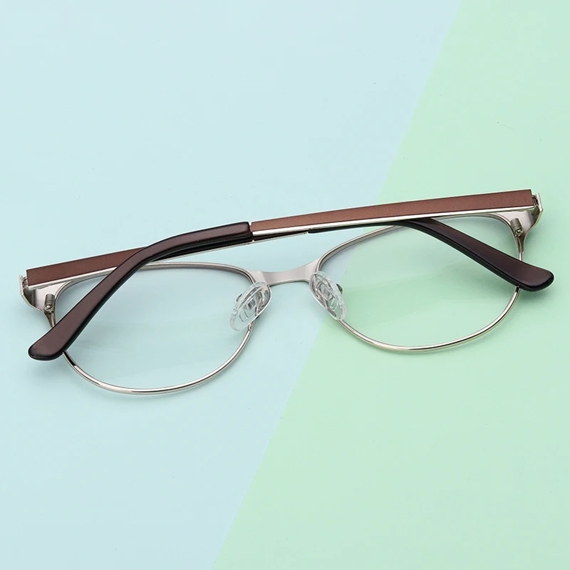 Женские оправы для очков из сплава прозрачная модная дизайнерская оправа