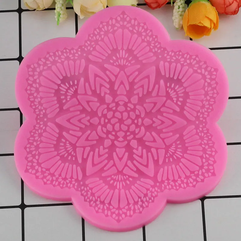 Силиконовые кружевные формы Mujiang для украшения торта инструменты тортов из