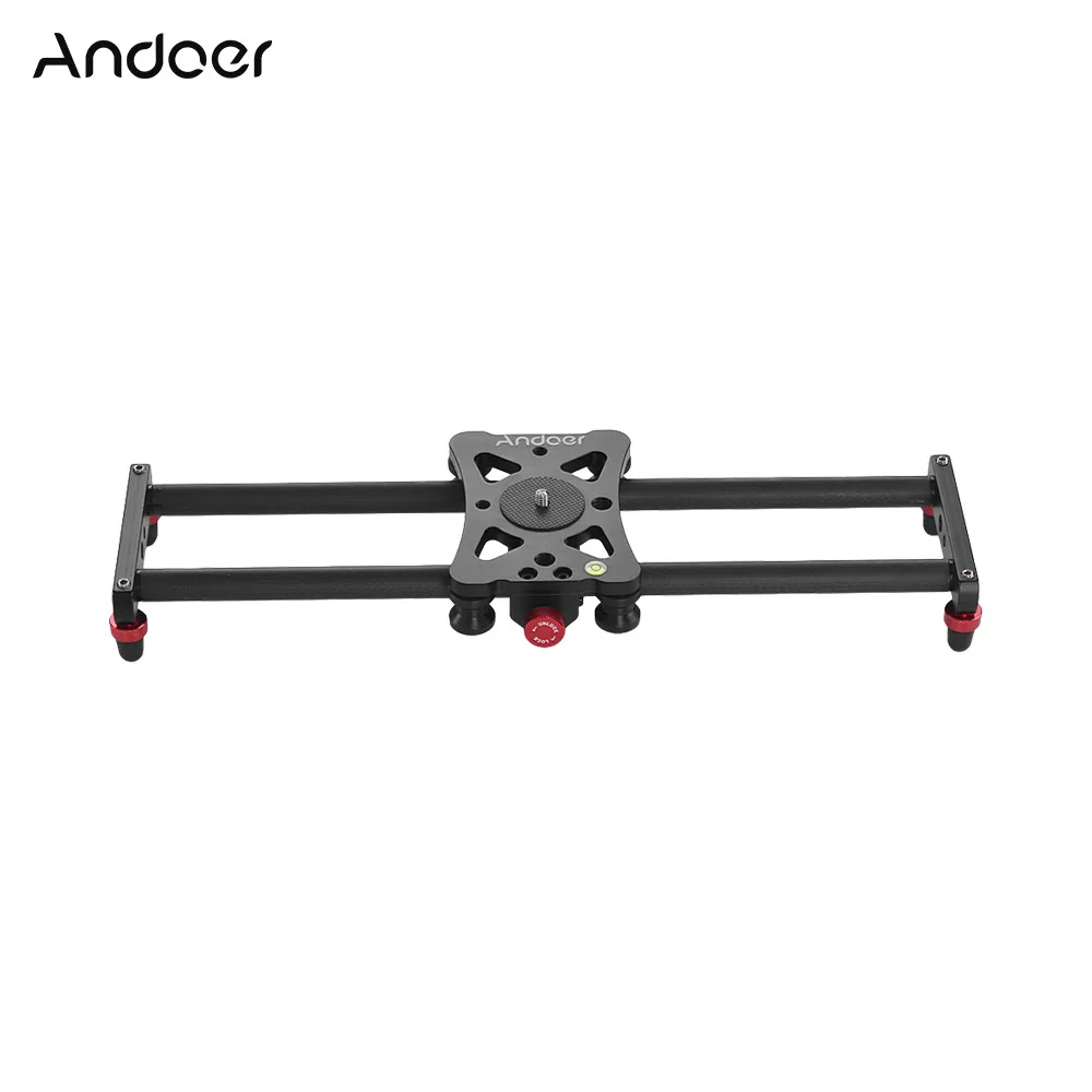 

Портативный мини-слайдер Andoer 40 см из углеродного волокна для фотосъемки Видео слайдер для камеры GoPro Hero DSLR Карманная камера