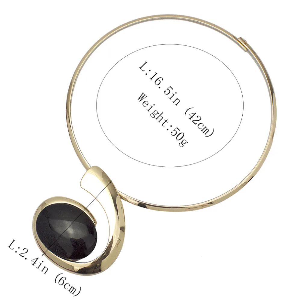 Колье женское металлическое овальная с подвеской из смолы|Ожерелье-ошейник| |