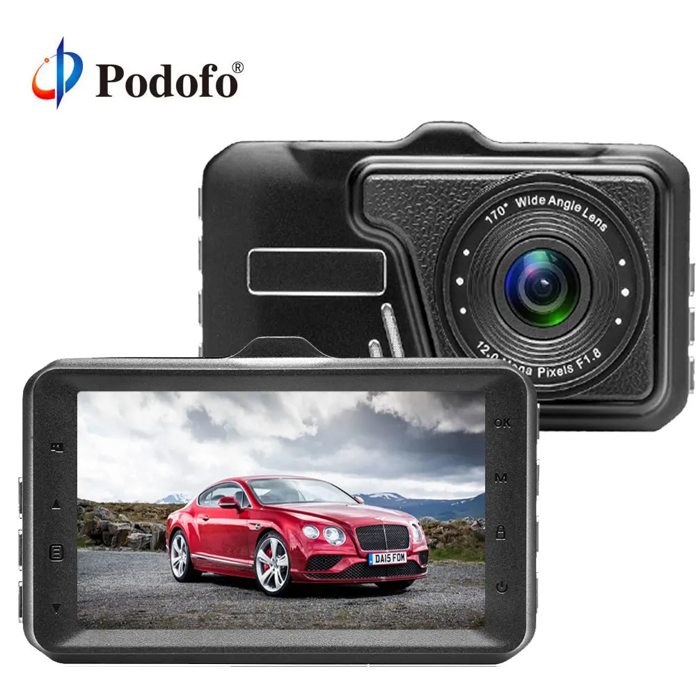 Podofo 2018 Новый 3 0 &quotips экран Автомобильный видеорегистратор камера регистратор