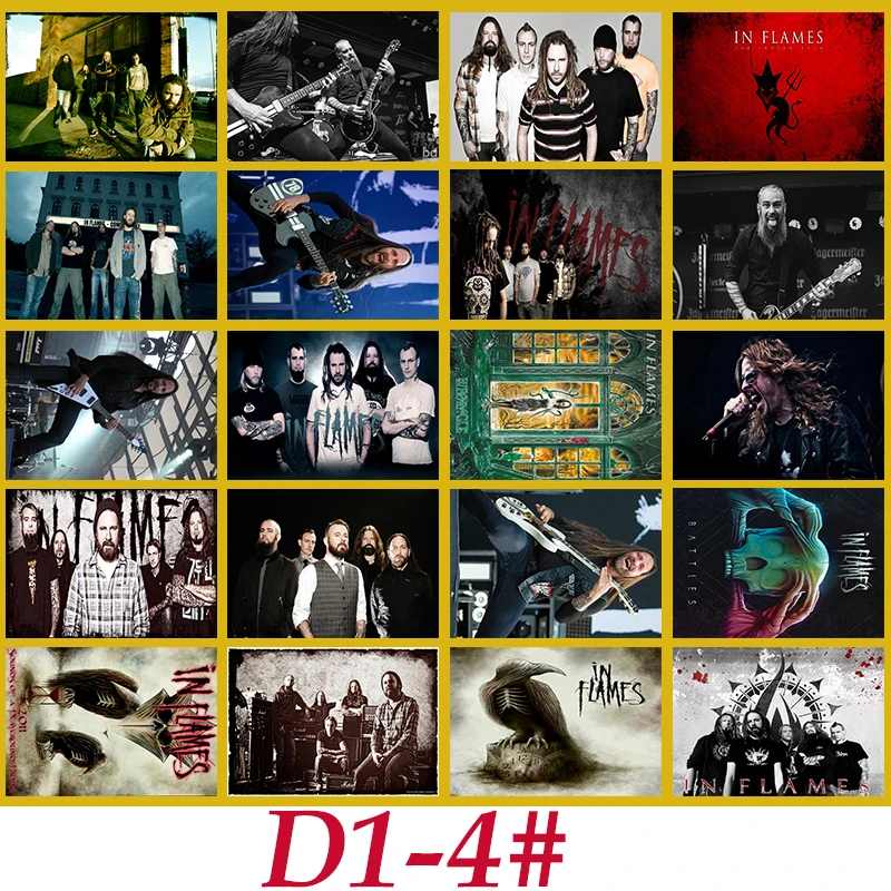 D1-4# в пламени Классический ремешок для часов серии стикер 20/шт ПВХ ноутбук коллекция подарок домашний декор холодильник стиль смешанные наклейки s