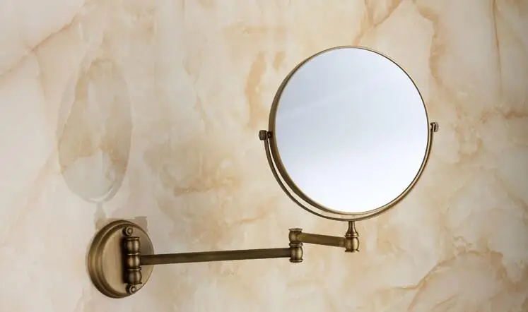 Зеркало для ванной комнаты круглое зеркало макияжа винтажное настенное античная