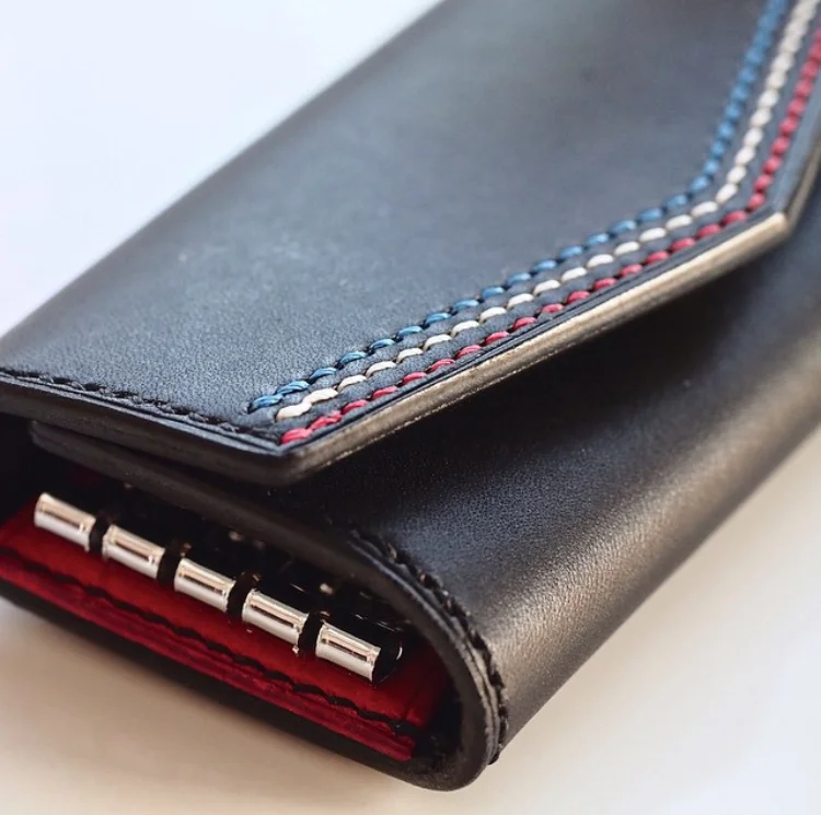 Японский стальной нож ручной работы пресс для вырубки кожи сумка ключей