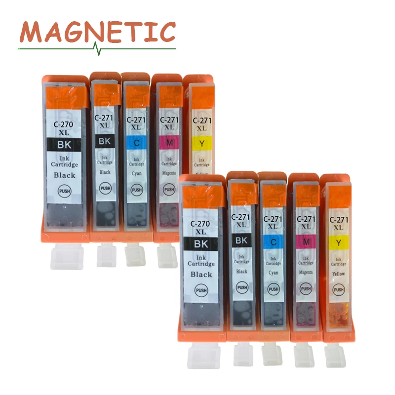 10 шт. картриджи для принтера Canon PIXMA TS6020 TS5020 MG5720 MG5721 MG5722 MG6820 MG6821 MG6822 MG7720 pgi 270|ink