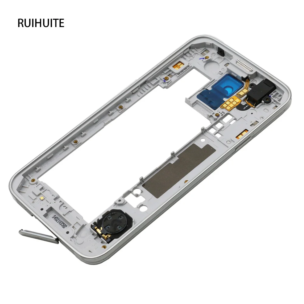 RUIHUITE средний корпус для Samsung Galaxy S5 G900 G900F G900A G9008V средняя рамка задняя Ремонт