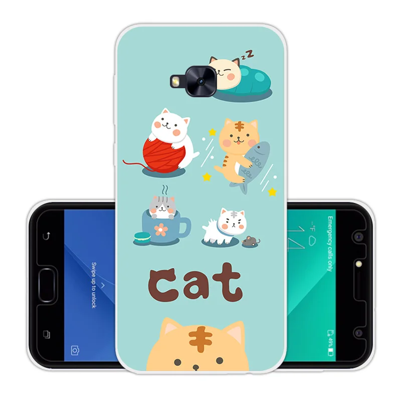 Для Asus Zenfone 4 Selfie ZD553KL Силиконовые ТПУ чехлы для телефонов DIY роскошные Fundas