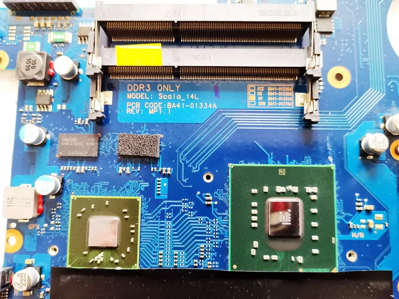 Оригинальное для samsung RV408 Материнская плата ноутбука HD4500 512 М BA41 01334A BA92 06991A