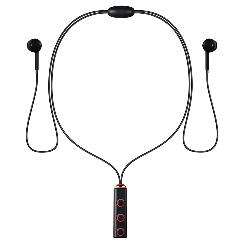 Черный Новинка, магнитная Bluetooth гарнитура, наушники, спортивные наушники для бега, Bluetooth наушники с микрофоном, стерео наушники для всех телефонов - Цвет: Черный