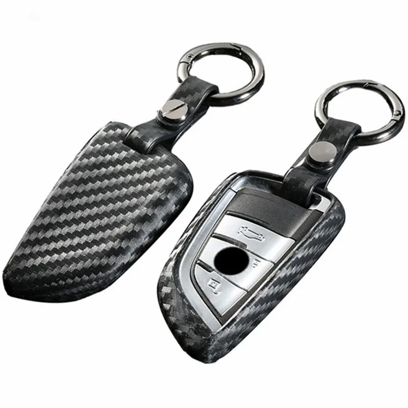 

Peacekey Silicone Carbon Fiber Car Remote Key Case Cover For Bmw X5 X6 F48 F15 F16 1 2 5 7 X1 X3 Series Key Case For Bmw X5