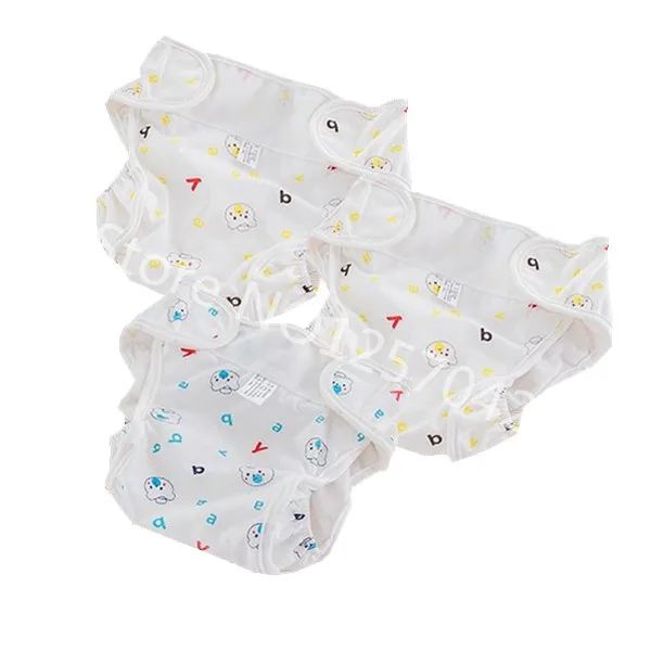 2Blue 1Yellow Bear 3 шт. моющиеся тканевые подгузники детские подгузники многоразовые хлопковые детские подгузники тканевые карманные подгузники водонепроницаемые подгузники - Цвет: 2Blue 1Yellow Bear